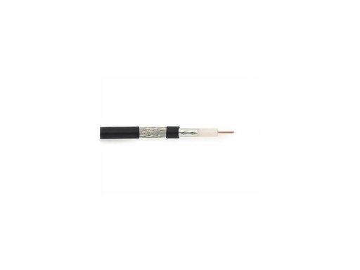 [H19397] COAX kabel - RG58, 50ohm, CCS, Ø5mm, Sort (metervare)