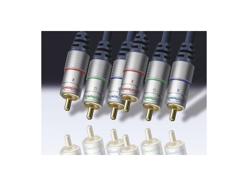 [H31543] RGB videokabel (prof.) - 2 x 3 RCA(Phono) han, 75ohm (20m)