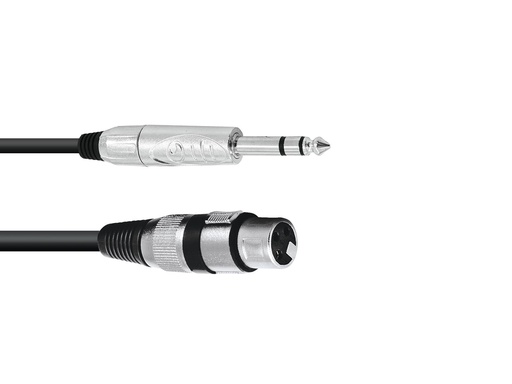 [H54032] Audio adapterkabel - XLR hun til 6,3mm st. JACK han (2m)
