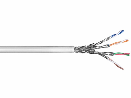 [H38211] S/FTP netværkskabel - CAT6 PiMF massiv CCA, PVC Grå (100m)
