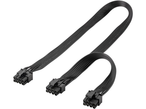 [H64326] PCIe strømforsyningskabel - 8-Pin han til Dual 6+2 han