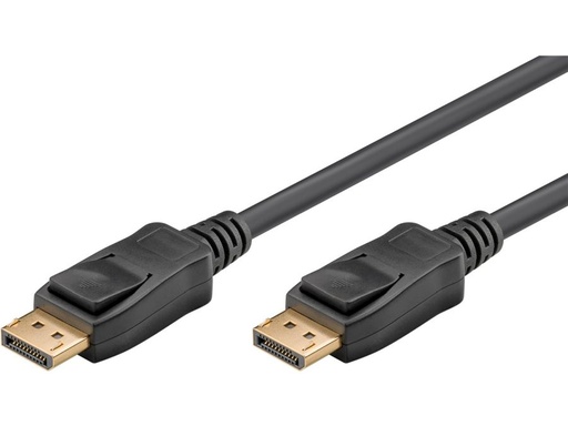 [H57068] DisplayPort 1.4 (8K) kabel - DP han til DP han, Sort (2m)