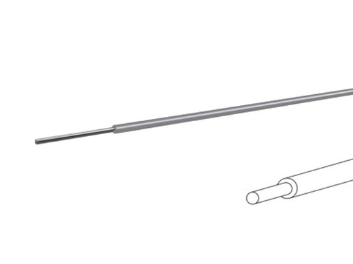 [H35172] Monteringsledning - 0,2mm² massiv fortinnet CU, Grå (100m)