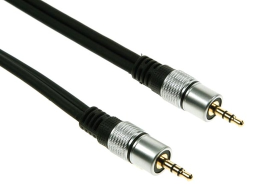 [H37586] Audiokabel - 3,5mm stereo JACK han/han - Prof. (1,5m)