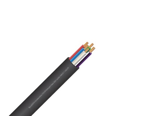 [H49913] RGBW ledning til LED strips - 4x0,5mm²+1x0,75mm² (metervare)