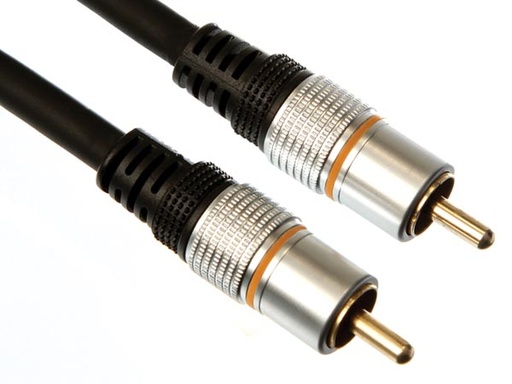 [H38640] Audio subwoofer kabel - 2 x RCA(Phono) han (2,5m)