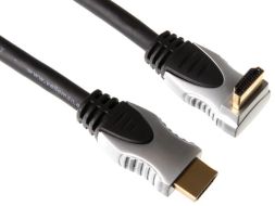 [H38746] HighSpeed HDMI kabel - HDMI han til 90° HDMI han m.E (1,8m)