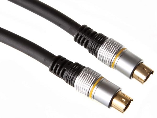 [H38791] S-VHS kabel - S-VHS han til S-VHS han - Prof. (2,5m)
