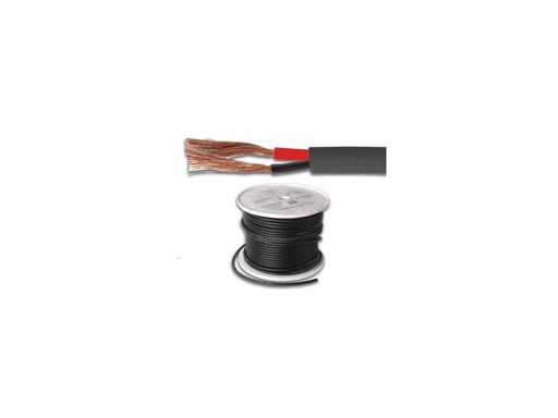 [H36688] Højttalerledning, prof. - 2x1,5mm² OFC, Sort (metervare)