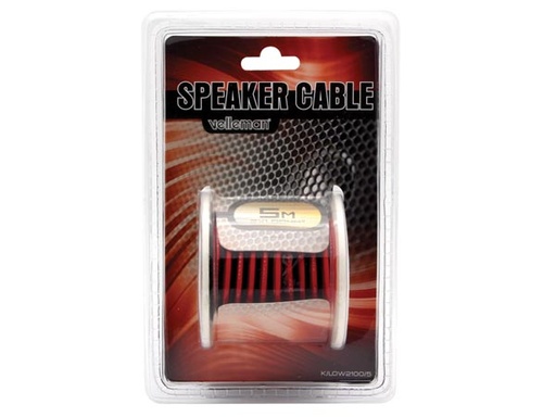 [H11616] Højttalerledning - 2x1mm² CU, rød/sort, std. (5m)