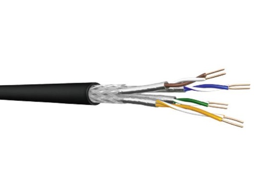 [H19043] S/FTP netværkskabel - CAT7, massiv CU, udendørs (metervare)
