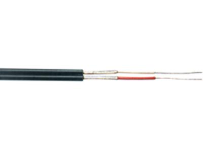 [H30380] Phonokabel - 2 x 0,08mm² skærmet twin, Sort (metervare)