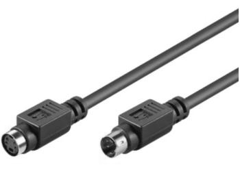[H61997] S-VHS kabel - 4 pol mini-DIN han > 4 pol mini-DIN hun (1,8m)