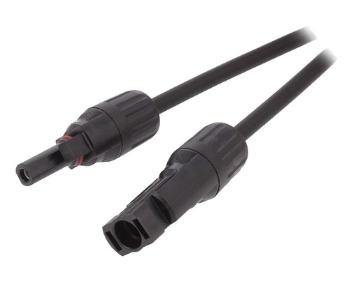 [H60960] Solcelle kabel - han til hun, IP67 (1m)