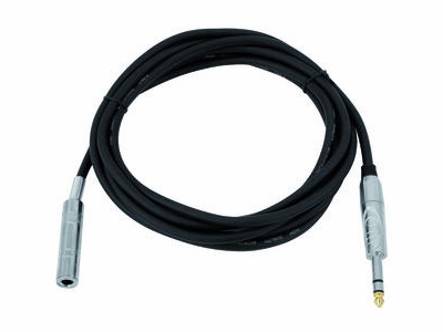 [H25845] Audioforlængerkabel - 6,35mm st. JACK han/hun (3m)