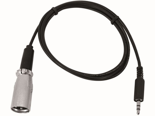 [H12624] DMX adapter IN - 3,5mm st. JACK til XLR han (1m)