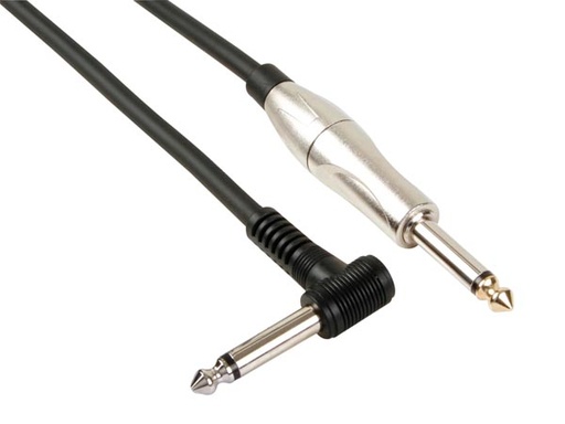 [H11424] Audiokabel - 2 x 6,35mm mono JACK han 90° (6m)