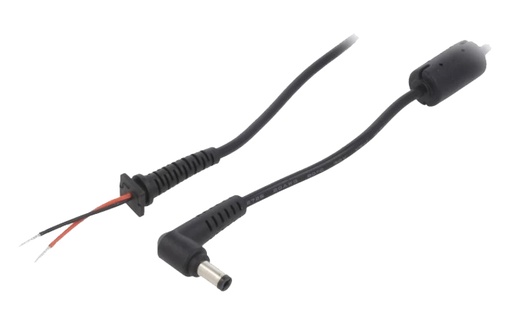 [H63378] DC kabel - 5,5x2,1mm DC han til løs ende (1,2m)