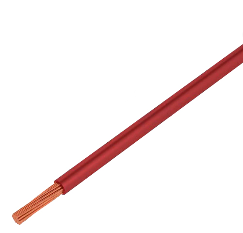 [H63966] Silikoneledning - 0,5mm² højflexibel, rød (metervare)