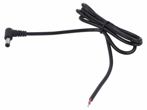 [H64538] DC kabel - 5,5x2,5mm DC han til løs ende (1m)