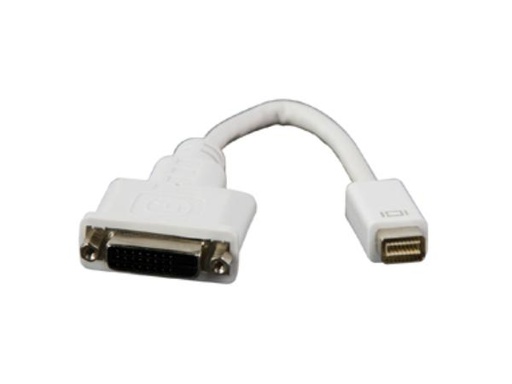 [H30139] DVI adapter - MINI DVI han til DVI-D(24+1) hun, Hvid (0,2m)
