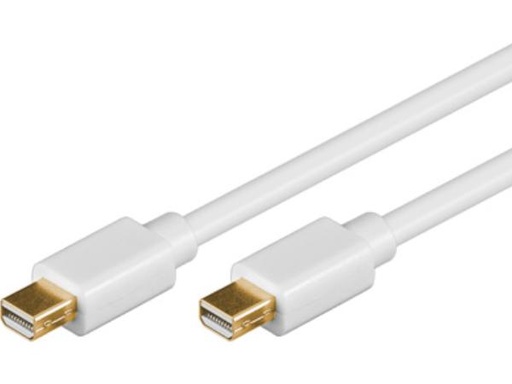 [H38545] Mini DisplayPort kabel - 2 x mini DP han, Hvid (5m)