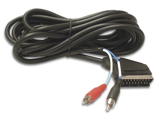 [H11157] Audiokabel - SCART han til 2 x RCA(Phono) han (5m)