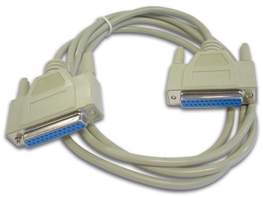[H11479] Null modemkabel - SUBD25 hun til SUBD25 hun (2m)