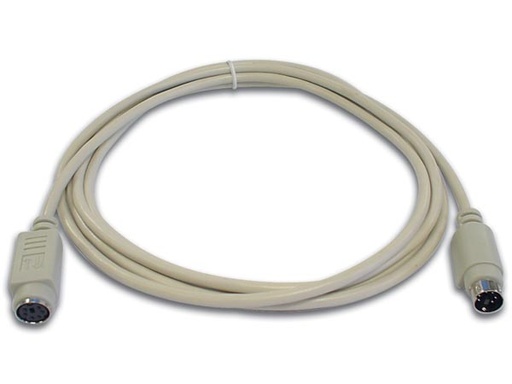[H11483] PS/2 kabel - 6P mini-DIN han til 6P mini-DIN hun (2m)