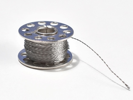 [H18736] Strømledende sytråd - Rustfri stål (22m)