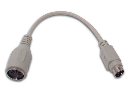 [H25254] PS/2 keyboard adapter - 6P mini-DIN han til DIN hun (10cm)
