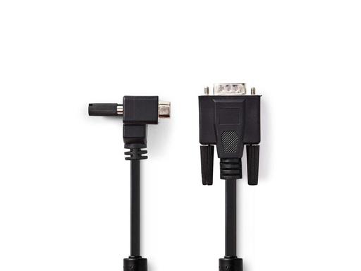 [H25614] Monitorkabel - SVGA han til SVGA 90° han (1,8m)