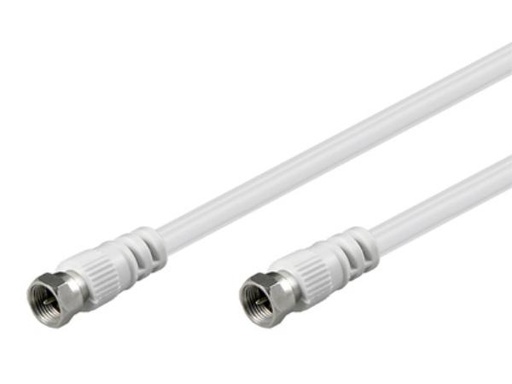 [H25689] Antennekabel - F han til F han, 3C-2V CCS HVID (10m)