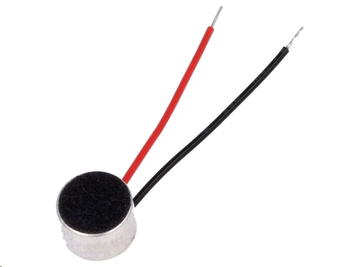 [H28279] Elektret mikrofonkapsel - Ø9,7mm m. ledning