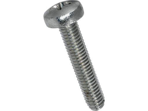[H28826] Maskinskrue, panhoved - M6x18mm, pozidriv PZ3 (6 stk.)