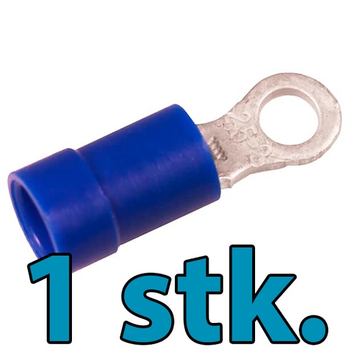 [2921106227] Isoleret ringkabelsko 1,5-2,5 mm² blå M4 - 1 stk.