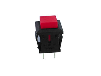 [H23404] Trykkontakt - 1P OFF-(ON) Sort 3A/125V