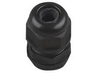 [H23287] Kabelgennemføring - M12, IP68, Sort (4,6-7,6mm)
