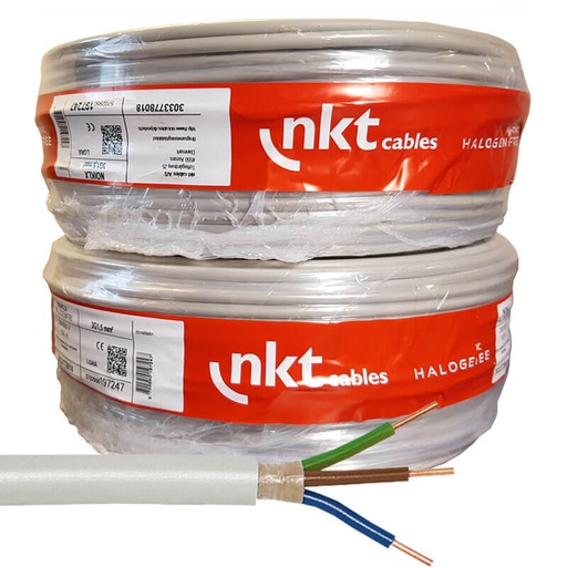 [3033778018] NKT installationskabel 3x1,5mm² NOIKLX - 100 meter