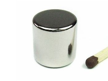 [H24725] Magnet, neodynium - Cyl. N36 Zn Ø15x15mm (1 stk.)