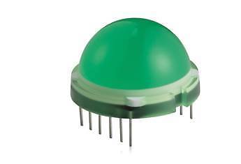[H24775] 20mm Kæmpe LED med. 6 x LED GRØN