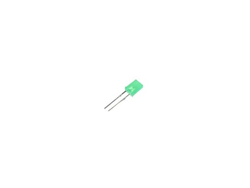 [H24786] Rektangulær LED - 3,8x1,8mm m. flad top, GRØN
