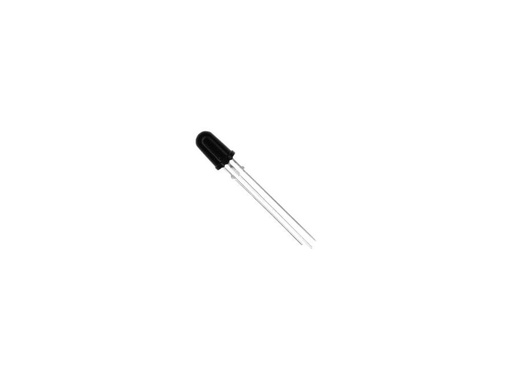 [H24835] 5mm fototransistor - 950nm, 70V, Sort m. IR filter (30°)