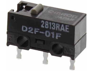 [H26088] Mikroswitch u. arm - 0,1A/30VDC, ON-(ON) SPDT, printben