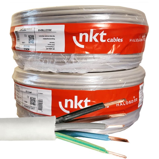 [3033778856] NKT installationskabel 5x2,5mm² NOIKLX - 100 meter