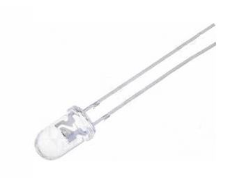 [H25295] 5x4,1mm Oval LED - Violet vandklar, 390-400nm (55/30°)