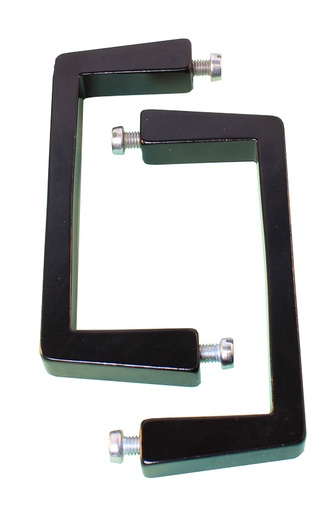 [H22474] Sort håndtag (afstand mellem mont. huller 89mm) (2 stk.)