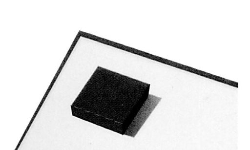 [H17125] Gummifod - Sort selvklæbende 18x18x3,5mm (12 stk.)