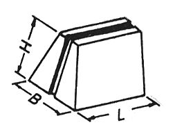 [H16540] Knap til skydepotmeter - Guld m. sort streg (10x11x15mm)