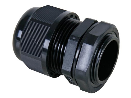 [H16916] Vandtæt forskruning - PG21, IP68, Sort (Ø13-18mm)